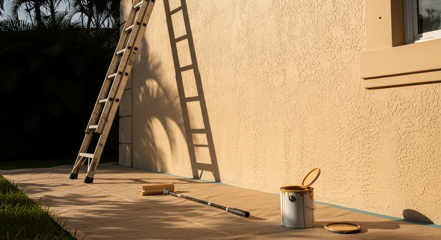 Professional painter applying interior paint to residential wall